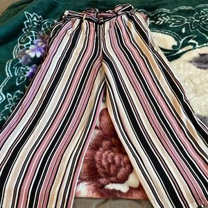 Striped pants with tie for 18$